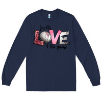 Navy for the love of the game volleyball Long Sleeve Tee - Jasminsmagicworld