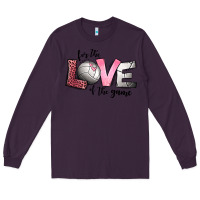 Plum for the love of the game volleyball Long Sleeve Tee - Jasminsmagicworld