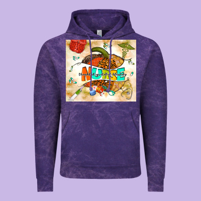 Fall Nurse Pumpkin Vintage Hoodie Designed By Tumblerdesignbyshophia
