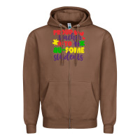 Chestnut proud teacher to ausome students Zipper Hoodie - CowhideDigitalArt