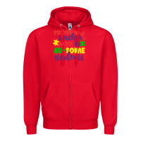 Red proud teacher to ausome students Zipper Hoodie - CowhideDigitalArt