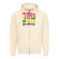 Proud Teacher To Ausome Students Zipper Hoodie | Teevron