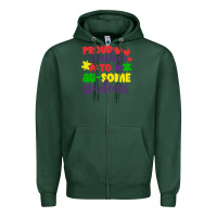 Sports Green proud teacher to ausome students Zipper Hoodie - CowhideDigitalArt