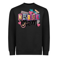 Black nurse mom Heavyweight Sweatshirt - FaDigitalArtStudio