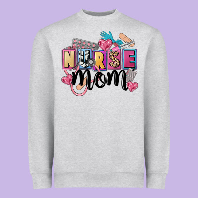 Nurse Mom Heavyweight Sweatshirt Designed By Fadigitalartstudio