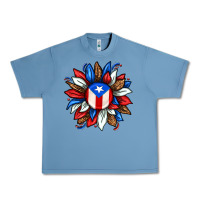 Pebble Blue puerto rico sunflower Urban Heavy Tee - texasbilliewilder