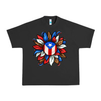 Pigment Black puerto rico sunflower Urban Heavy Tee - texasbilliewilder