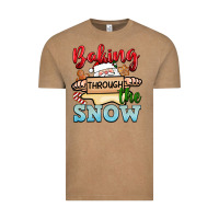 Vintage Coffee Baking through the snow Vintage Tee - NancyCooperArtShop