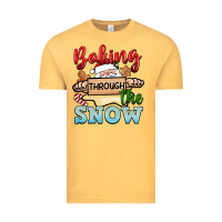 Vintage Mustard Baking through the snow Vintage Tee - NancyCooperArtShop