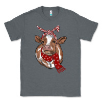 Charcoal Heather christmas scarf heifer Classic Tee - RanaPortraitStore