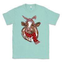 Seafoam christmas scarf heifer Classic Tee - RanaPortraitStore