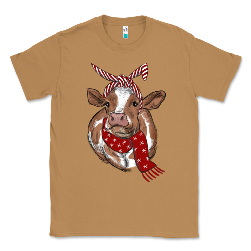 Christmas Scarf Heifer Classic Tee by RanaPortraitStore | Teevron