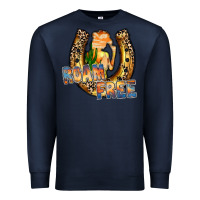 Navy cowgirl horseshoe Premium Sweatshirt - RacoonDesign