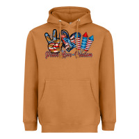 Meerkat peace love freedom Heavyweight Hoodie - RacoonDesign