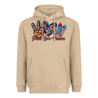 Mushroom peace love freedom Heavyweight Hoodie - RacoonDesign