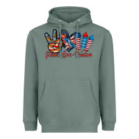 Sage peace love freedom Heavyweight Hoodie - RacoonDesign