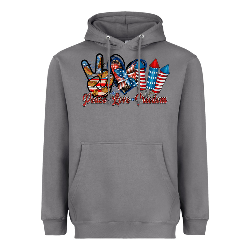 Peace Love Freedom Heavyweight Hoodie by RacoonDesign | Teevron