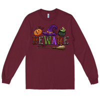 Burgundy beware Long Sleeve Tee - CowGirlArtShop