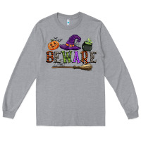 Heather Grey beware Long Sleeve Tee - CowGirlArtShop