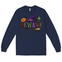 Navy beware Long Sleeve Tee - CowGirlArtShop