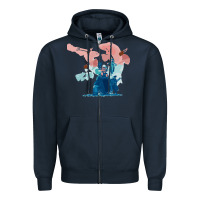 Navy risk of rain 2 Zipper Hoodie - lanVoArt
