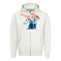 Oatmeal Heather risk of rain 2 Zipper Hoodie - lanVoArt
