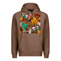 Chestnut christmas donkeys Premium Hoodie - FaDigitalArtStudio