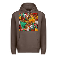 Coffee christmas donkeys Premium Hoodie - FaDigitalArtStudio