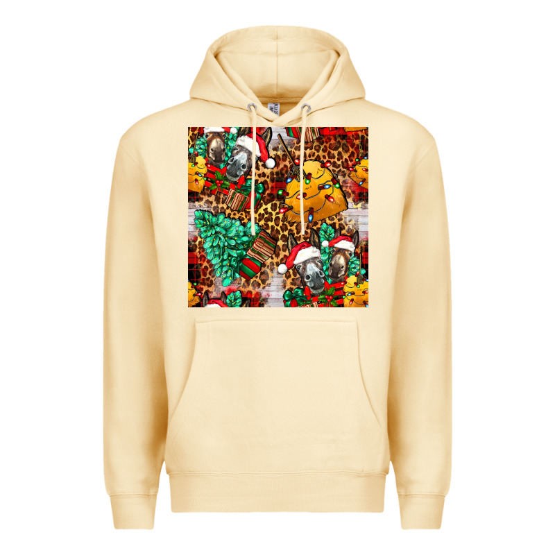 Christmas Donkeys Premium Hoodie by FaDigitalArtStudio | Teevron