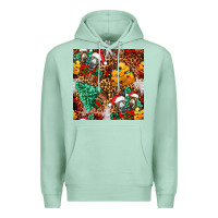 Seafoam christmas donkeys Premium Hoodie - FaDigitalArtStudio
