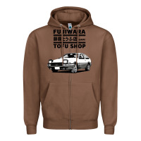 Chestnut initial d fujiwara tofu shop ae86 manga Zipper Hoodie - lanVoArt