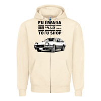 Sandshell initial d fujiwara tofu shop ae86 manga Zipper Hoodie - lanVoArt