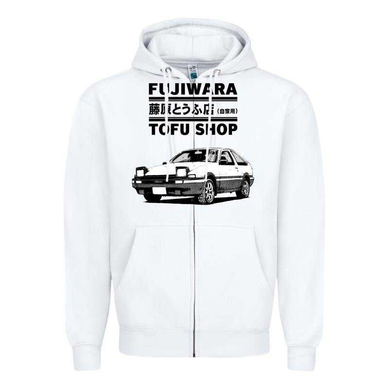 Initial D Fujiwara Tofu Shop Ae86 Manga Zipper Hoodie by lanVoArt | Teevron