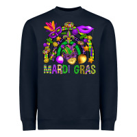 Navy Mardi Gras Rainbow Heavyweight Sweatshirt - BundleAndBundleShop