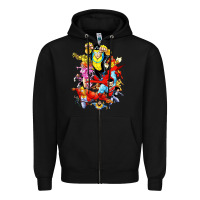 Black invincible and friend hero art Zipper Hoodie - lanVoArt