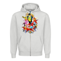 Dove Grey invincible and friend hero art Zipper Hoodie - lanVoArt