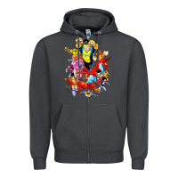 Smoke invincible and friend hero art Zipper Hoodie - lanVoArt