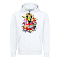 White invincible and friend hero art Zipper Hoodie - lanVoArt