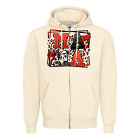Sandshell Wrestling mama red and black Zipper Hoodie - LillyAllenDesigns