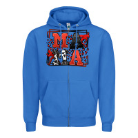 True Royal Wrestling mama red and black Zipper Hoodie - LillyAllenDesigns