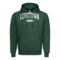 Sports Green levittown new york ny vintage athletic sports design t shirt Zipper Hoodie - lanVoArt