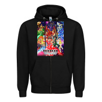 Black bakugan Zipper Hoodie - lanVoArt
