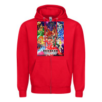Red bakugan Zipper Hoodie - lanVoArt