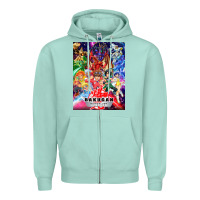 Seafoam bakugan Zipper Hoodie - lanVoArt