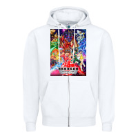 White bakugan Zipper Hoodie - lanVoArt