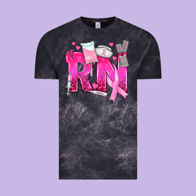 Breast Cancer Rn Registered Nurse Vintage Tee Designed By Texasbilliewilder