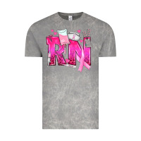 Cloud Rock Breast Cancer RN Registered Nurse Vintage Tee - texasbilliewilder