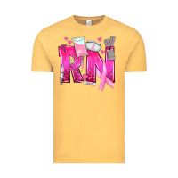 Vintage Mustard Breast Cancer RN Registered Nurse Vintage Tee - texasbilliewilder