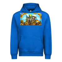 Cobalt 2 donkeys sunflower Urban Hoodie - BarkalooDesign