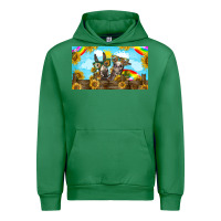 Emerald 2 donkeys sunflower Urban Hoodie - BarkalooDesign